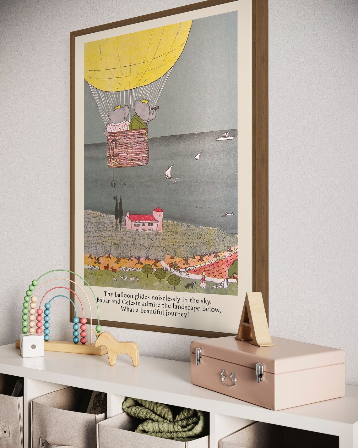 Babar The Elephant - Retro Nursery Art - Image 4