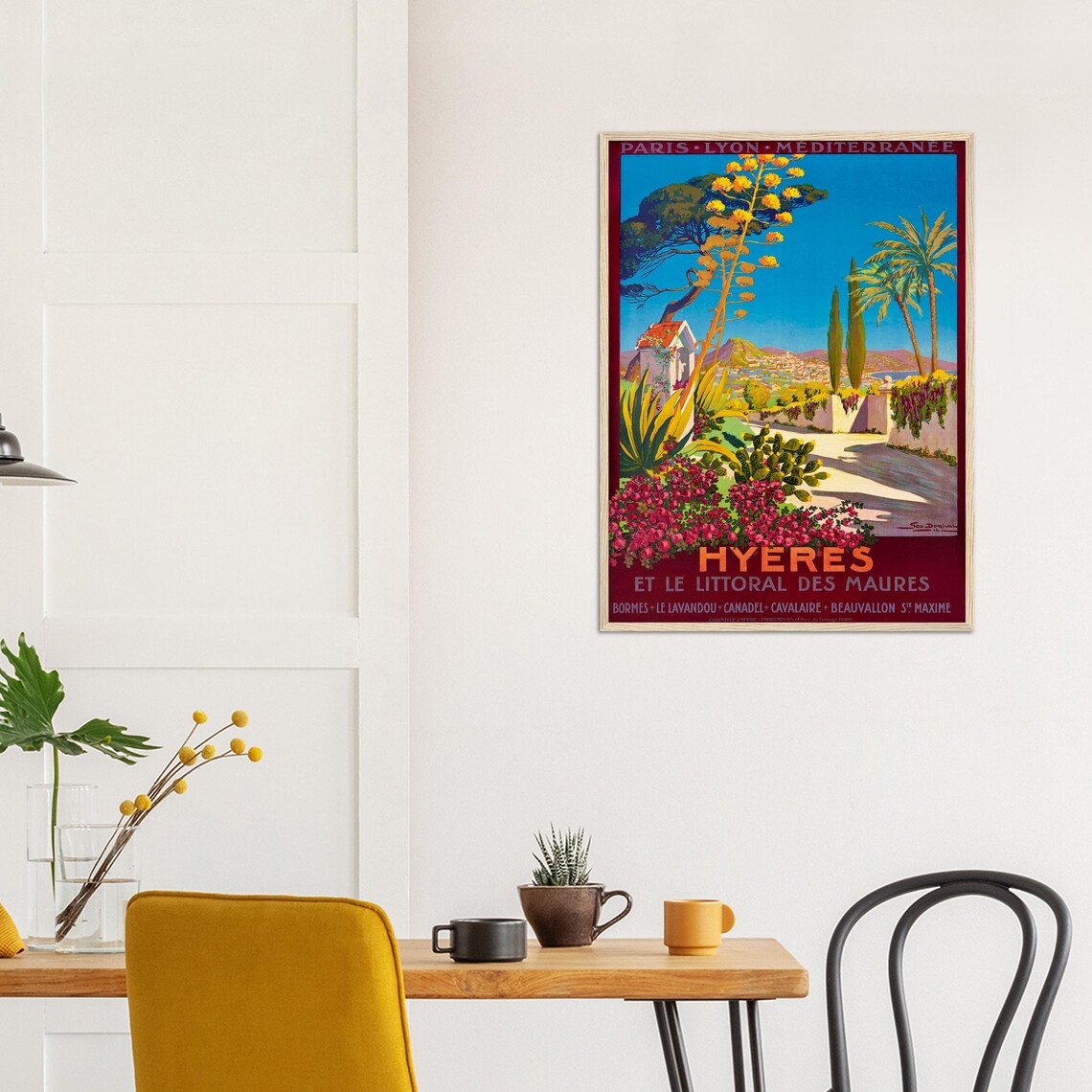 French Coast Retro Travel Poster, Vintage Coastal Decor - Image 3