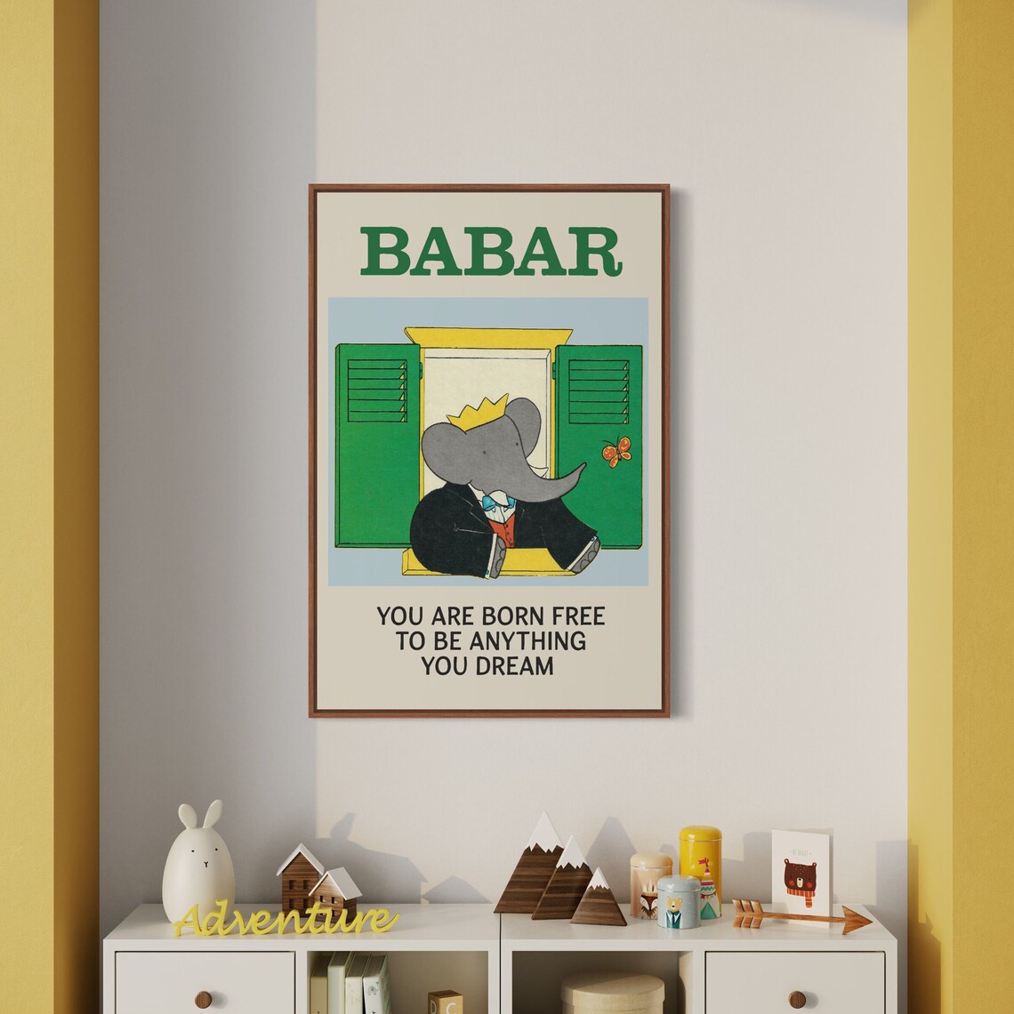 Babar The Elephant, Retro Nursery Decor Print - Image 3