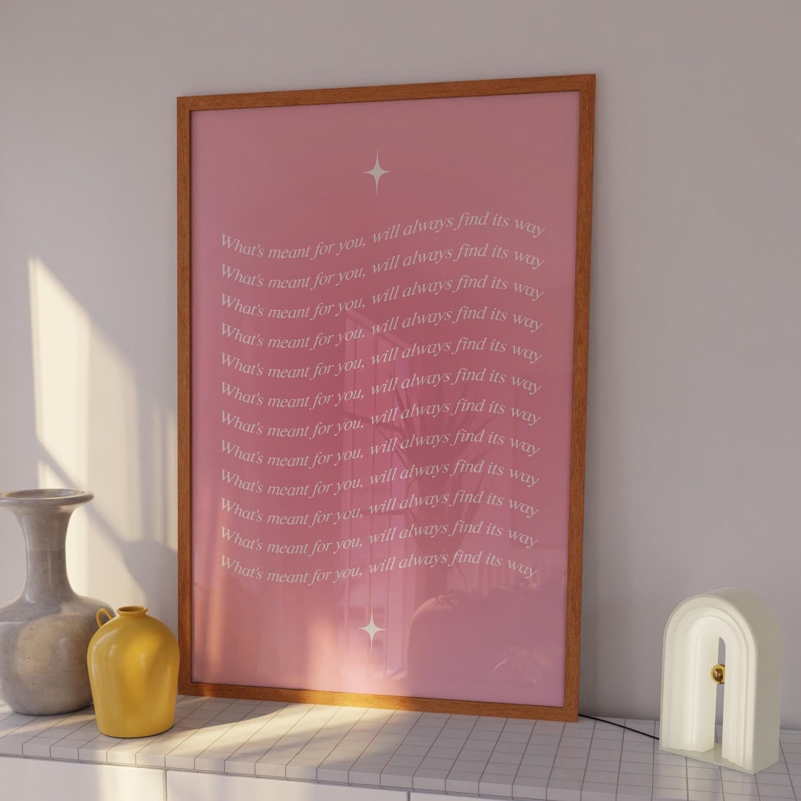 What's Meant For You Will Always Find Its Way Pink Aura Poster - Image 5