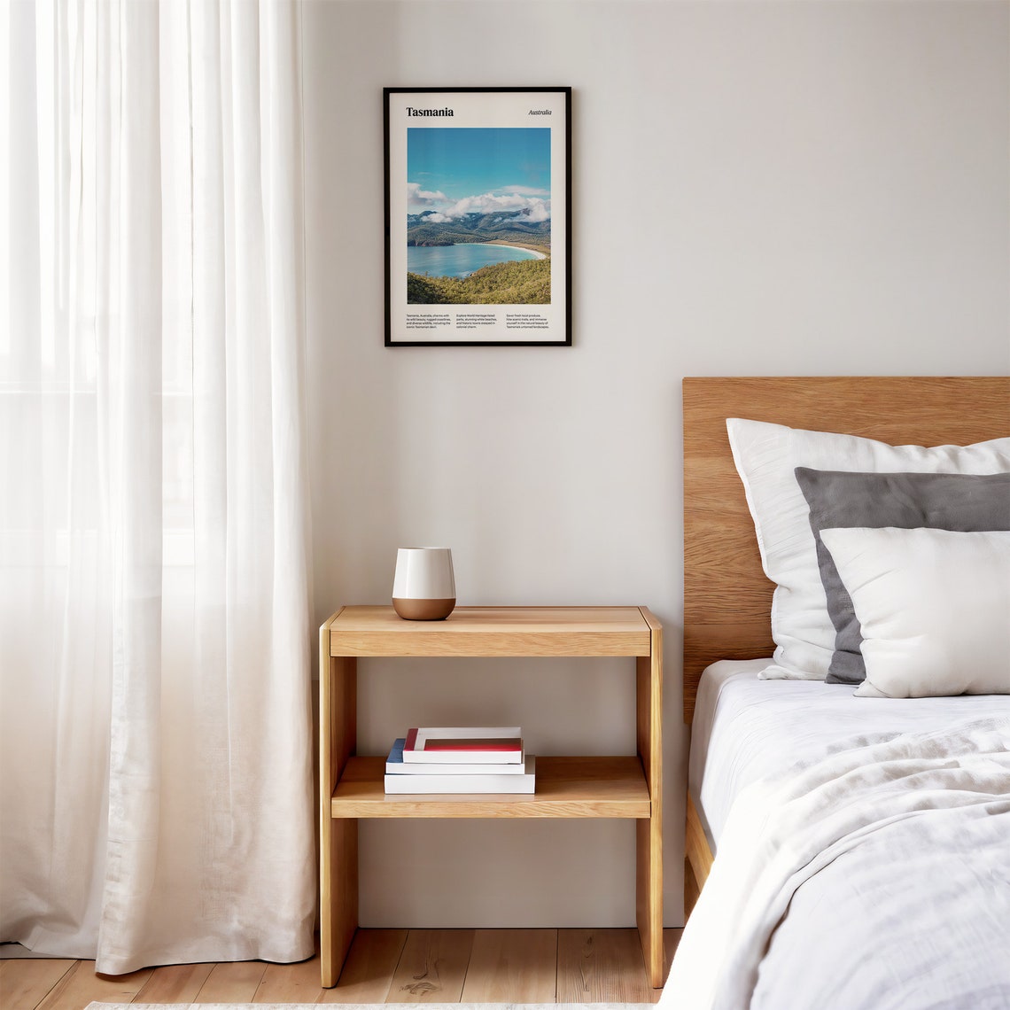 Tasmania White Sand Crescent Bay Scenic Coastal Australia Poster - Image 3