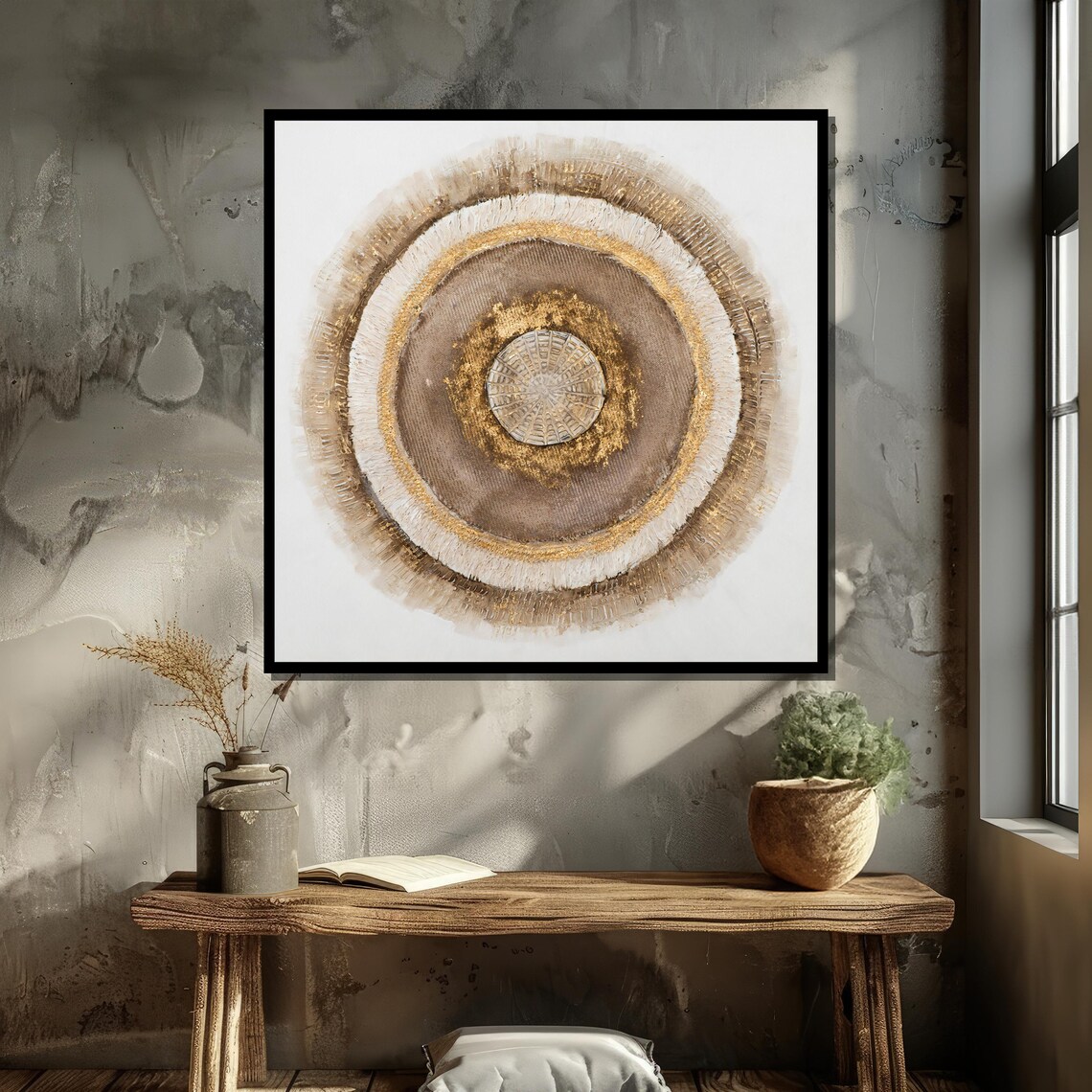 Textured Mandala - Contemporary Travel Poster - Image 5