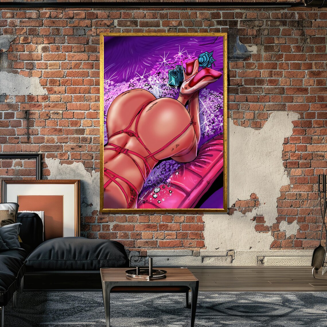 Luxury Erotic Pop Art Sensual Female Figure - Image 5