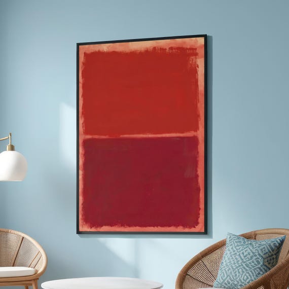 Mark Rothko Color Field Abstract Red And Crimson Canvas Art Print