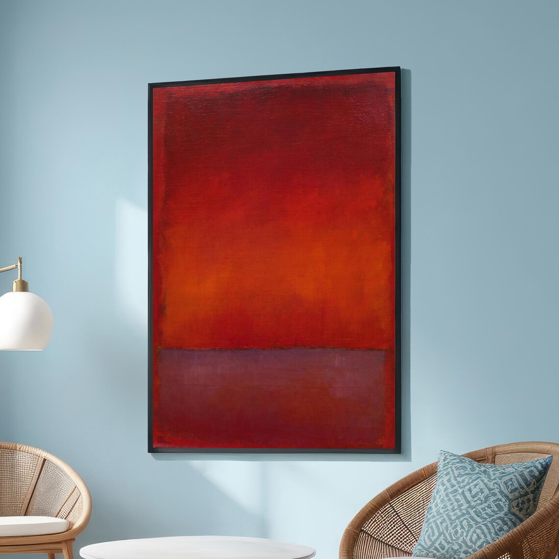Rothko Inspired Abstract Art for Living Room