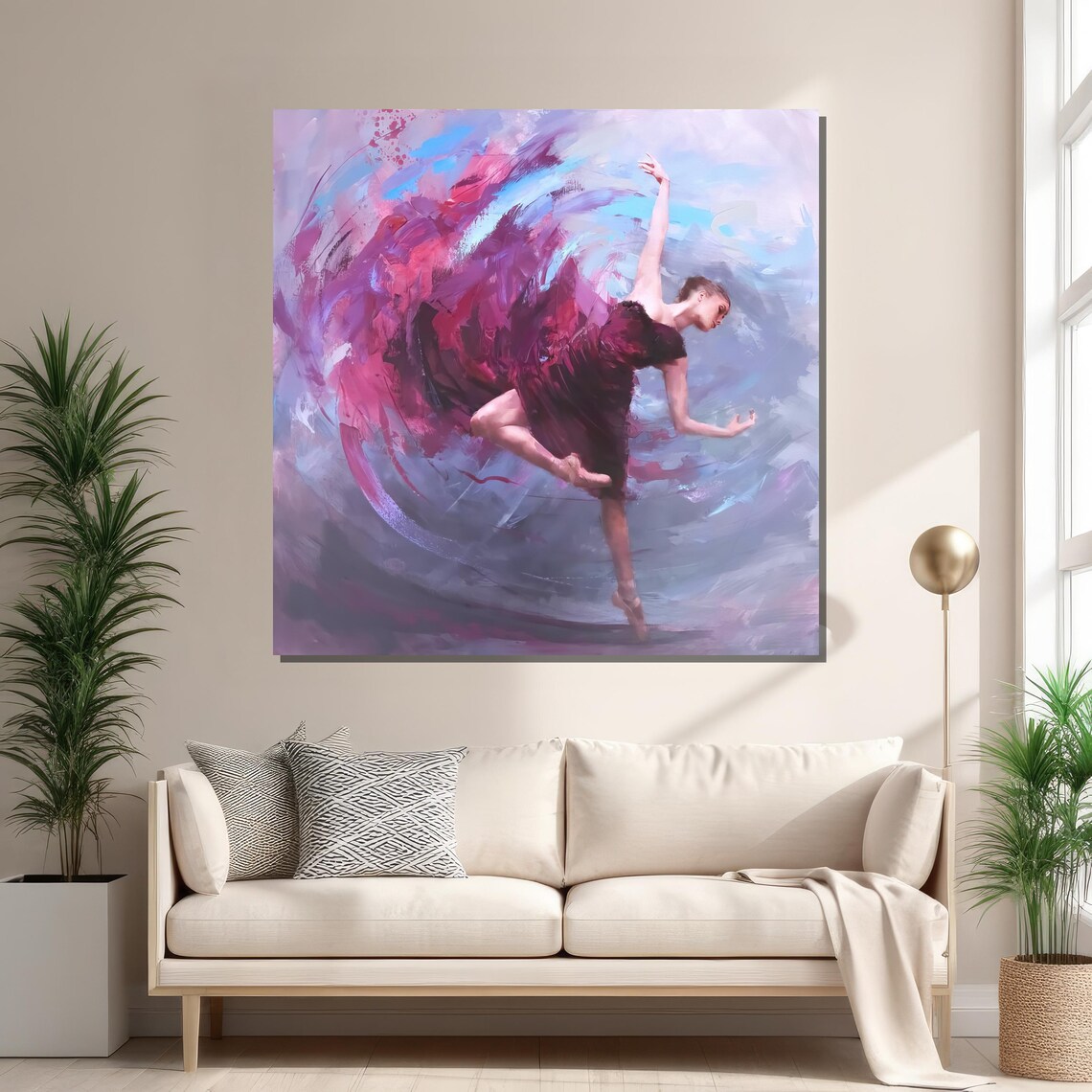 Elegant Ballerina - Traditional Travel Poster - Image 2