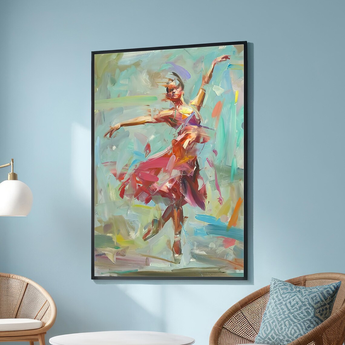 Abstract Ballerina, Modern Impressionist Ballet Decor