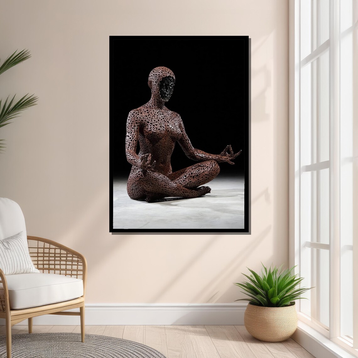 Meditation Sculpture - Minimalist Travel Poster - Image 4