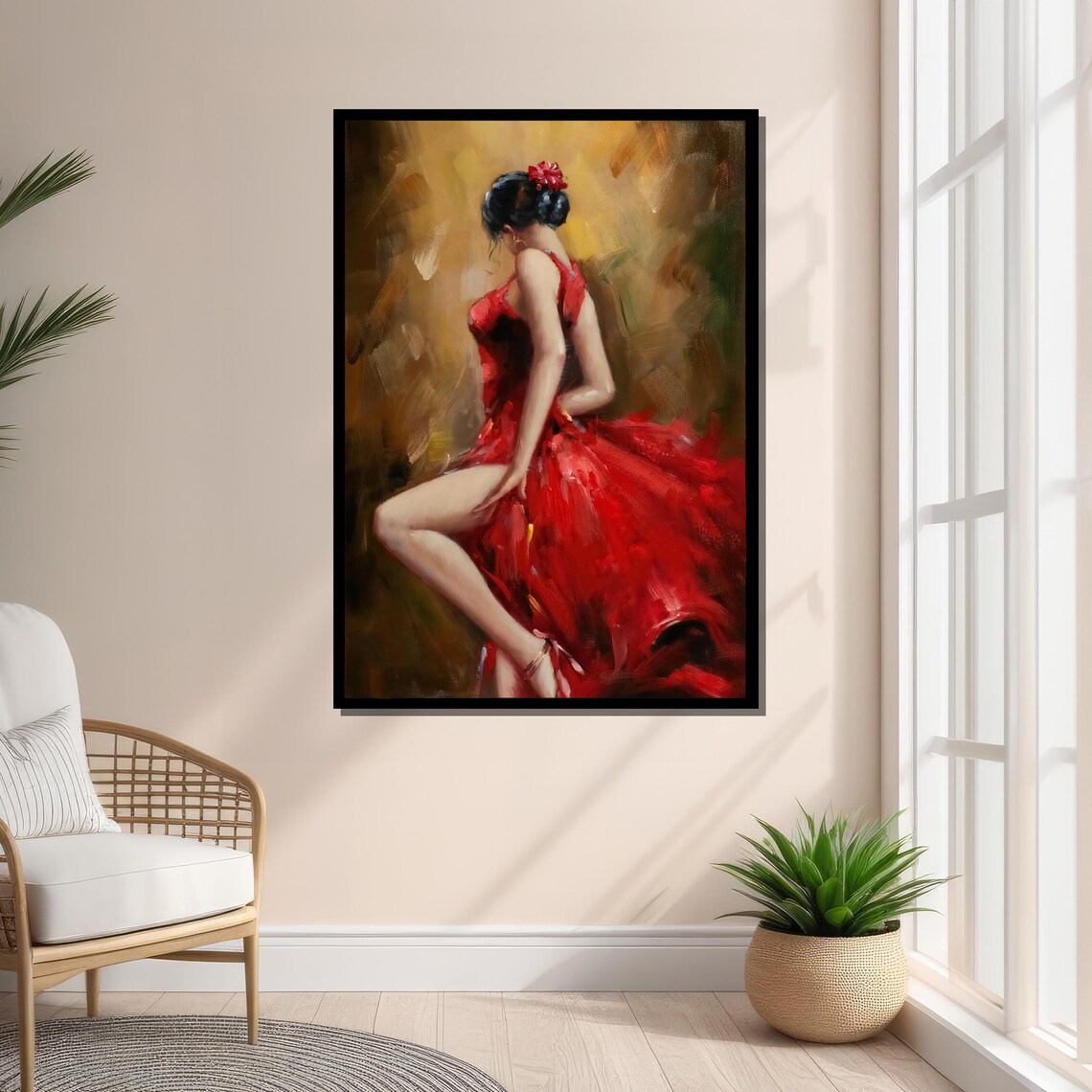 Flamenco Dancer, Impressionistic Dance Art Print - Image 4