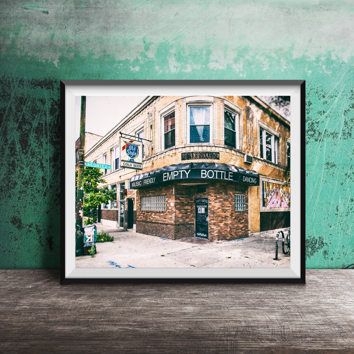 Empty Bottle Chicago, West Town Travel Poster