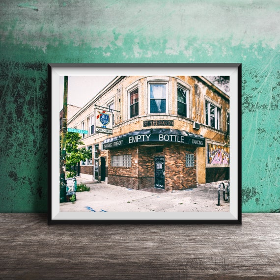 Empty Bottle Chicago, West Town Travel Poster