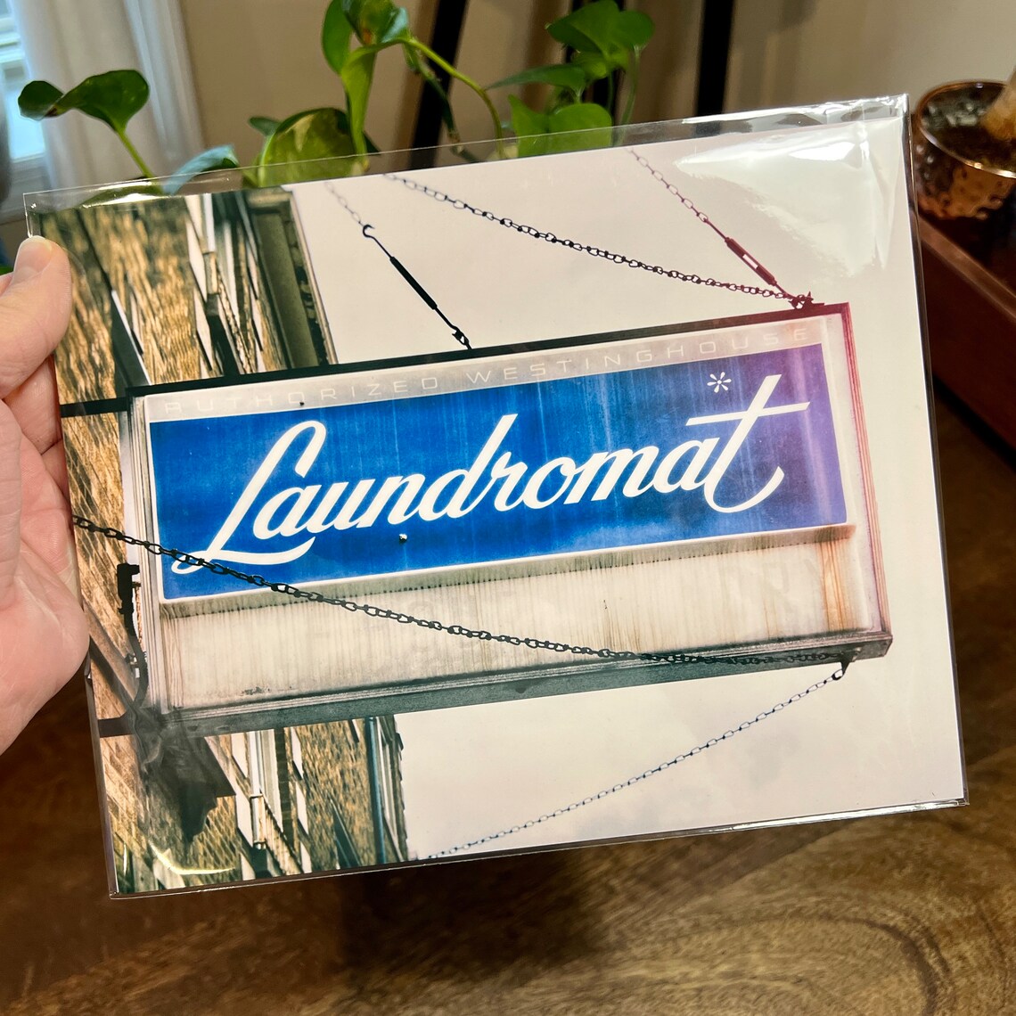 Laundromat Blue Sign, Mid-Century Modern Art Print - Image 2