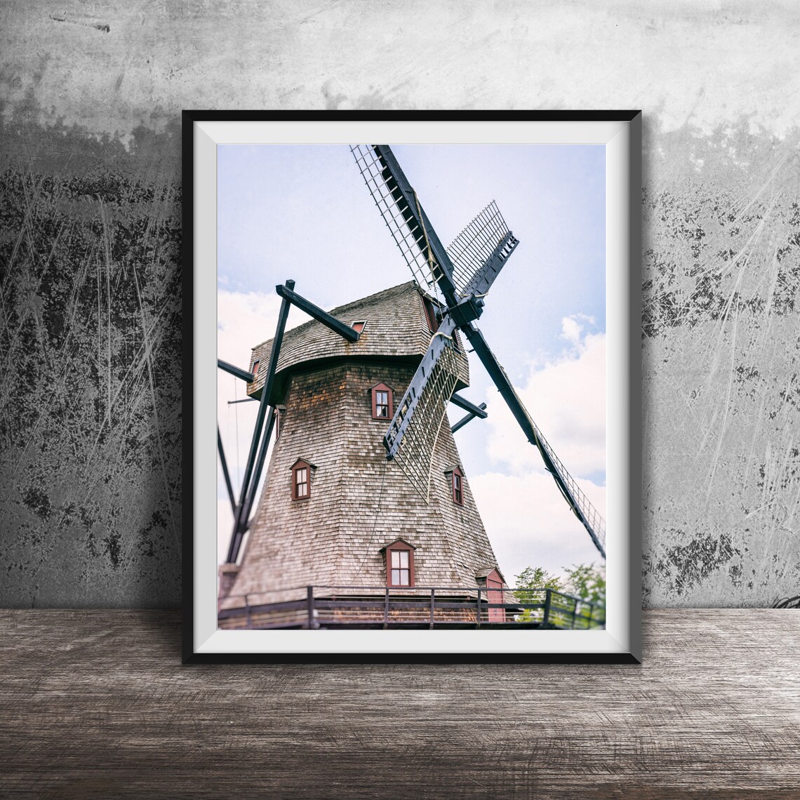 Old Dutch Windmill Fabyan Geneva Illinois Photography Poster