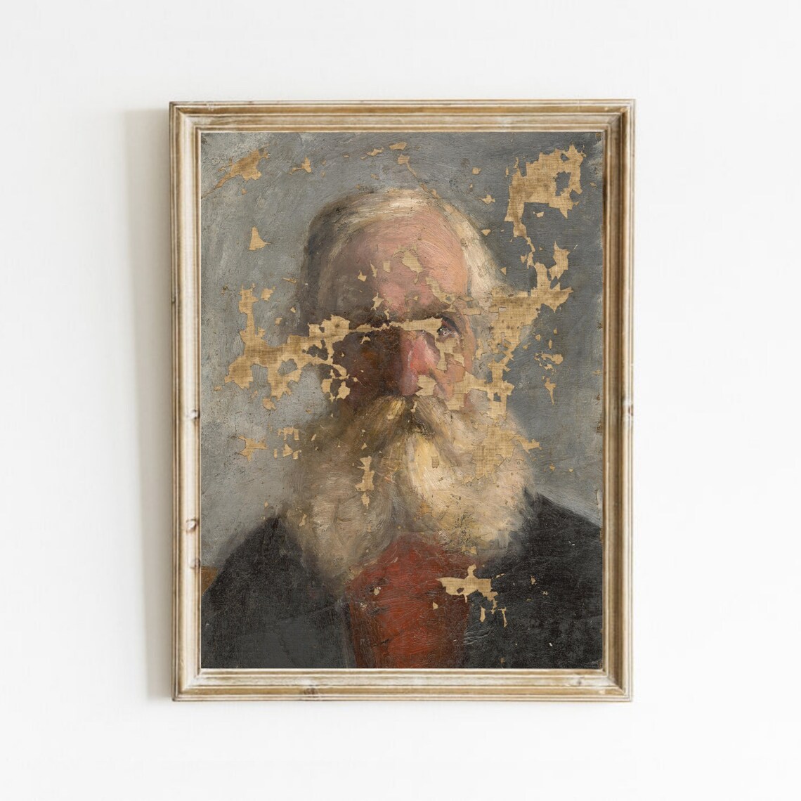 Vintage Gentleman Portrait Oil Painting Art Print
