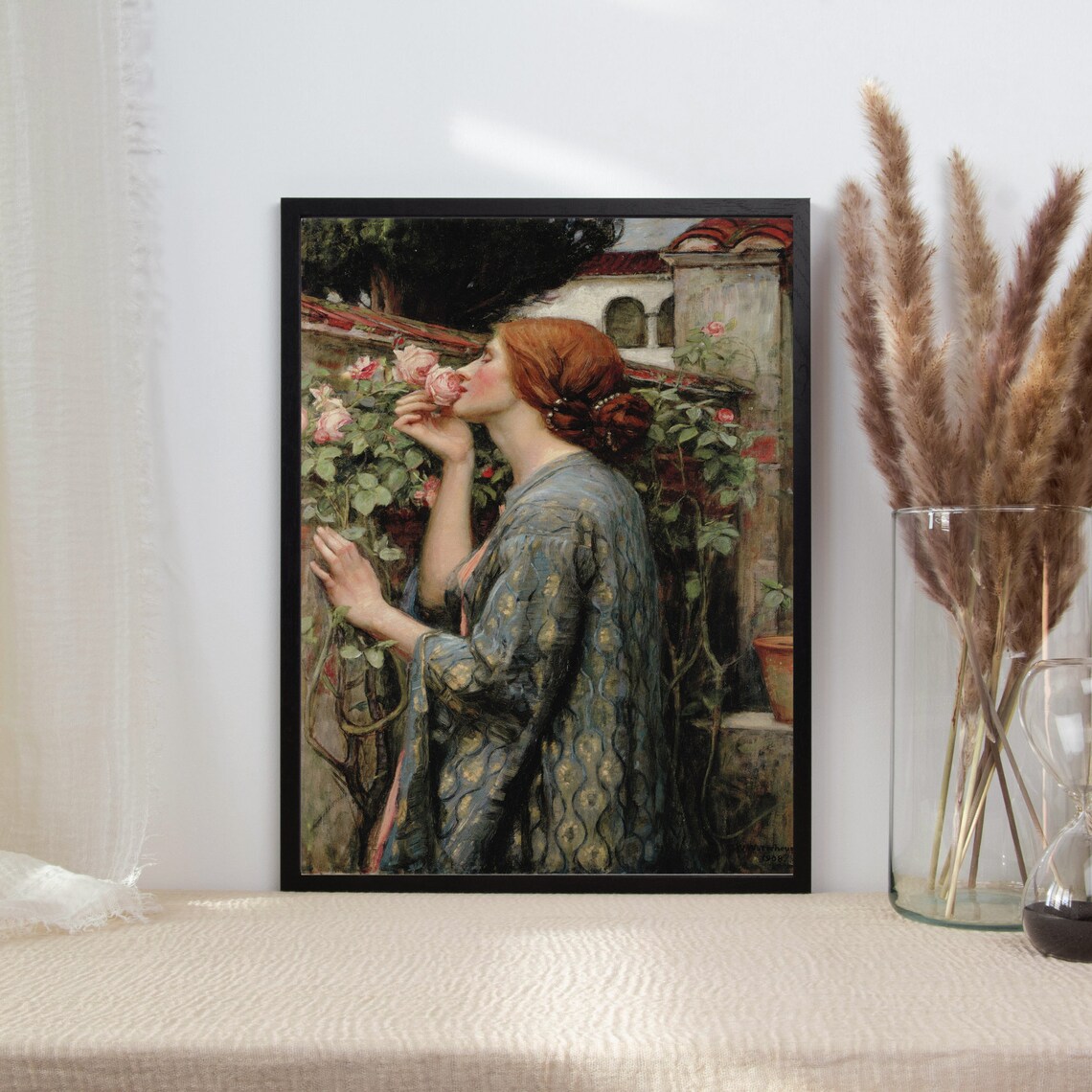 Soul of the Rose Vintage Woman Portrait Art Print - Image 2