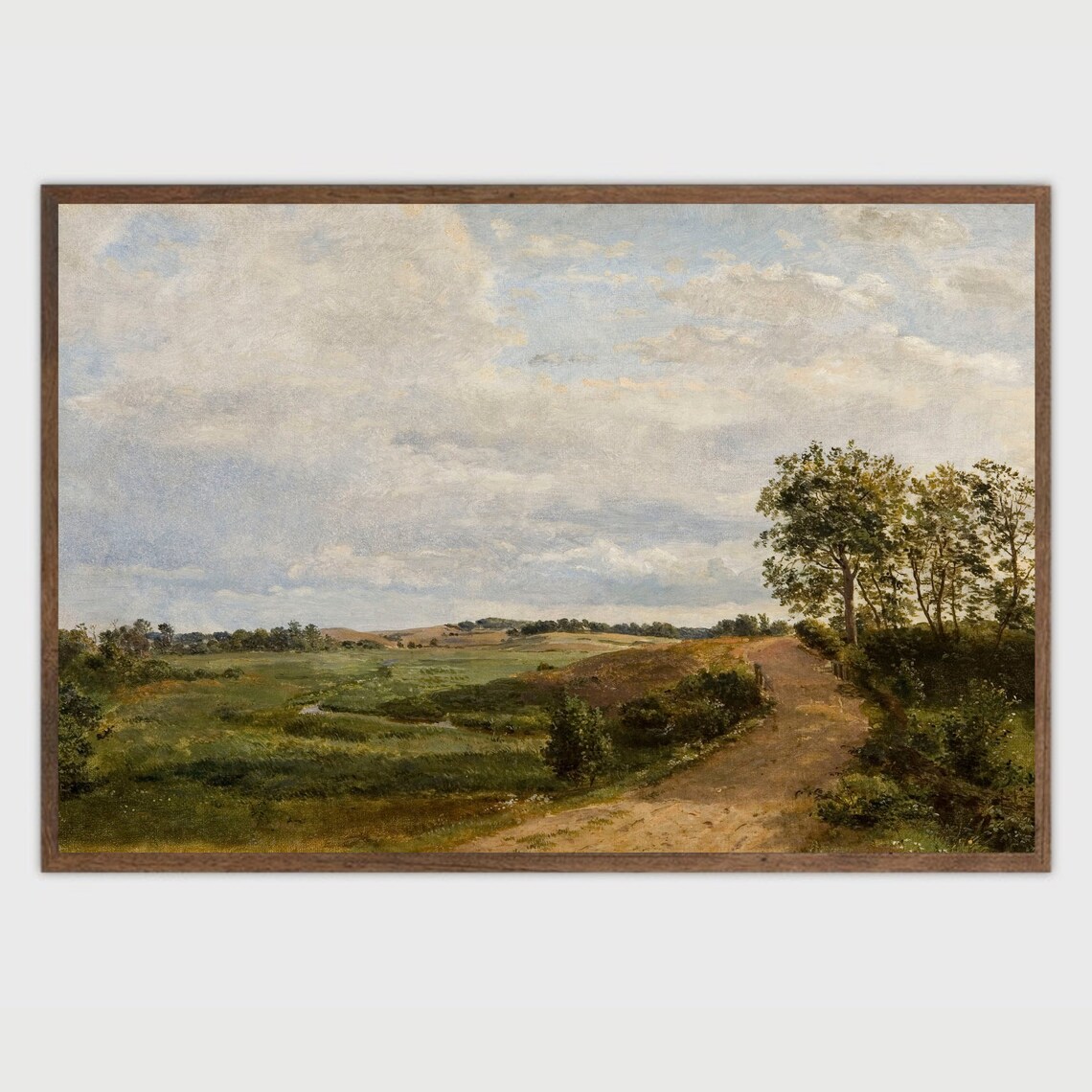 Country Landscape Vintage Farmhouse Poster Print - Image 2