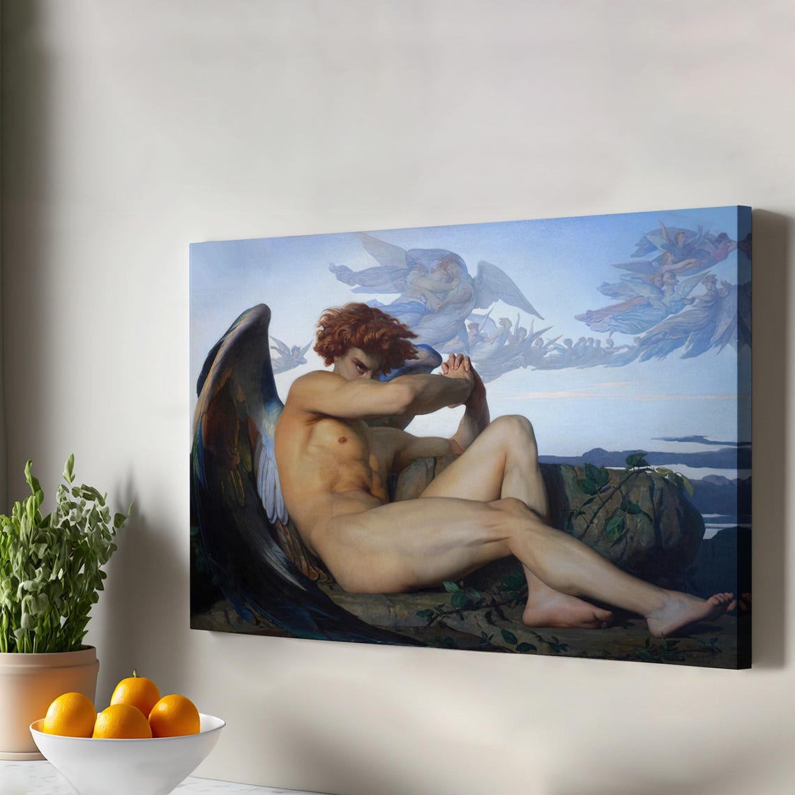 Cabanel Fallen Angel Classic 1868 Romantic Masterpiece Art Poster