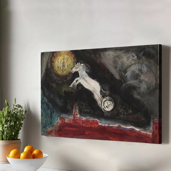 A Fantasy In St Petersburg Iv Scene Of Aleko Ballet Framed Canvas Wall Art Surreal Print Housewarming Gift Large