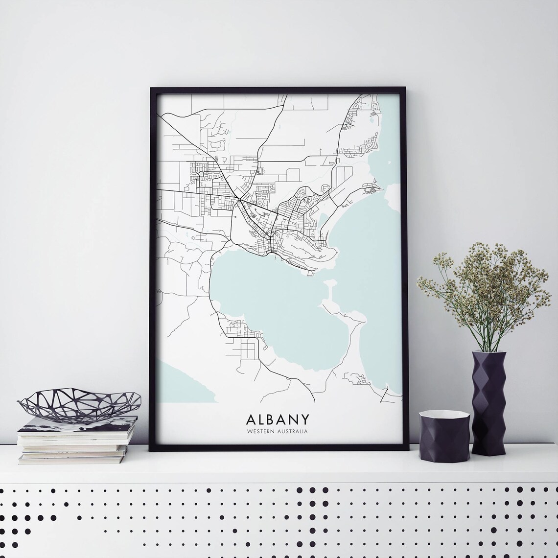 Albany Western Australia City Map Art Print