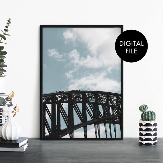 Sydney Harbour Bridge Climb Australia Print Wall Art At Home File