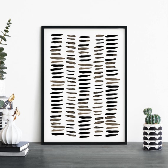 Thin Sticks Safari Abstract Print Wall Art 4x6 5x7 A4 A3 A2 A1