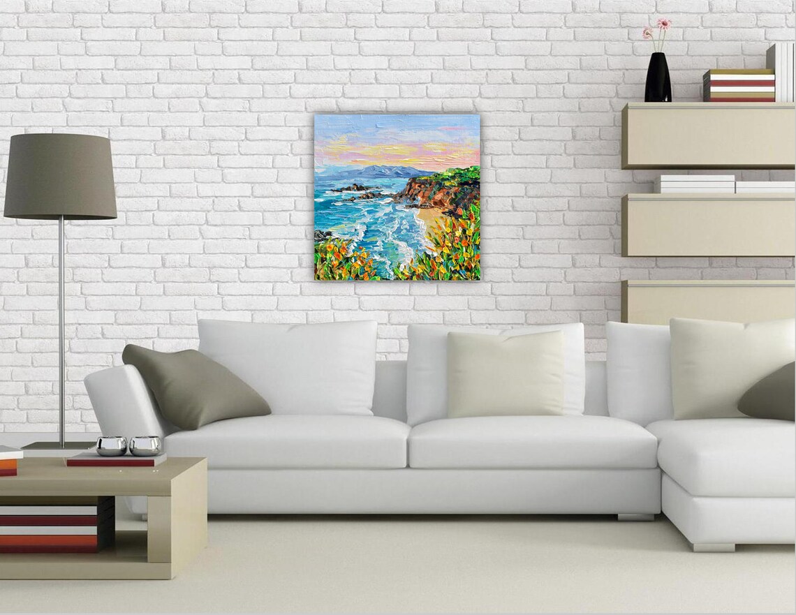 Laguna Beach Seascape, California Impressionism Art Print - Image 2