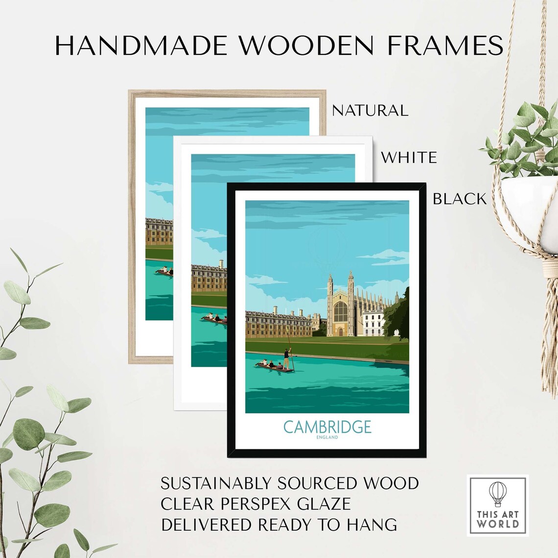 Cambridge Poster Print, University Wall Art - Image 2