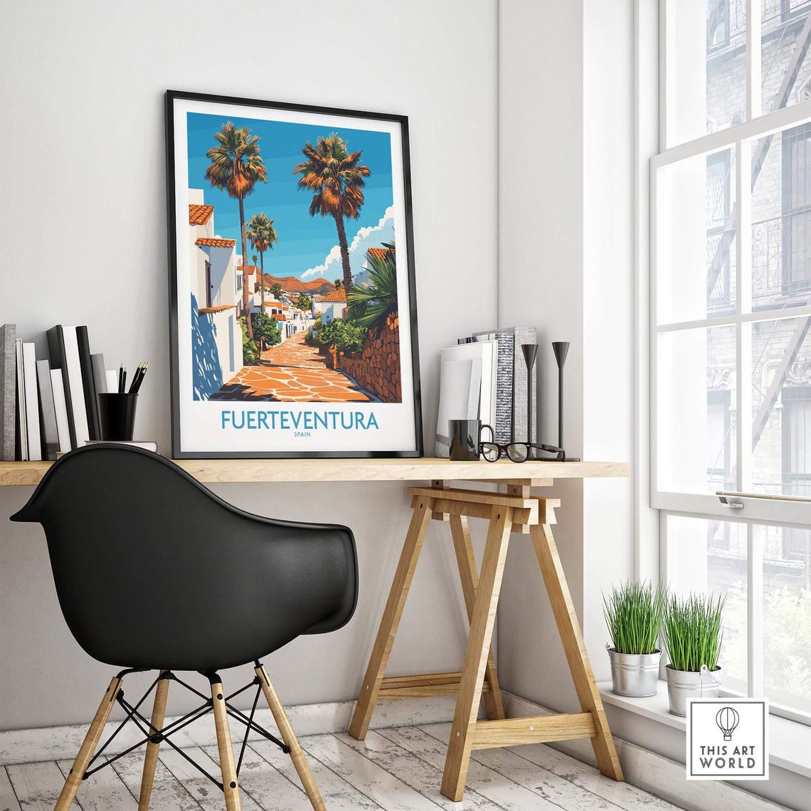 Fuerteventura Travel Poster, Canary Islands Spain - Image 4