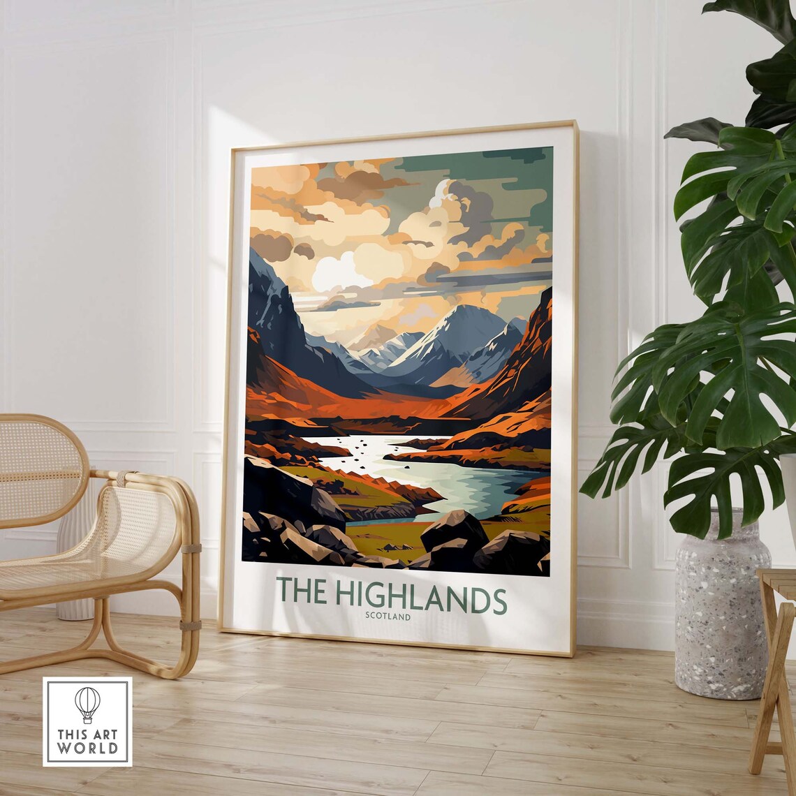 The Highlands Travel Poster, Home Decor Artwork - Image 3