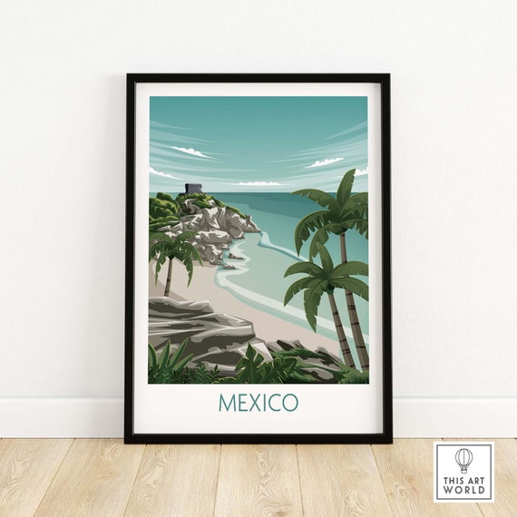 Mexico Travel Poster Art Print