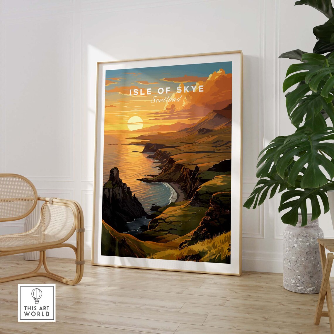 Isle Of Skye Travel Poster, Scotland Art Print - Image 3