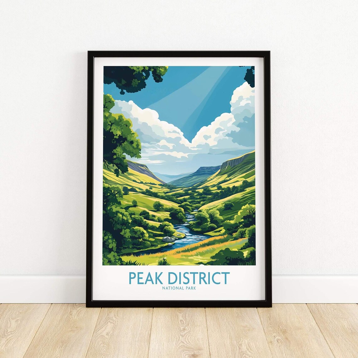 Peak District Travel Poster, National Park Illustration - Image 5