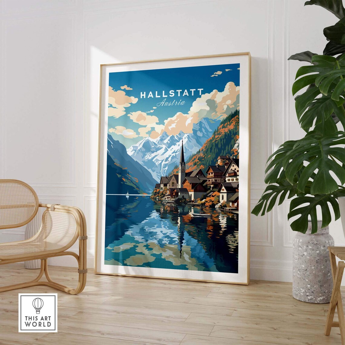 Hallstatt Austria Travel Poster Art Print - Image 2