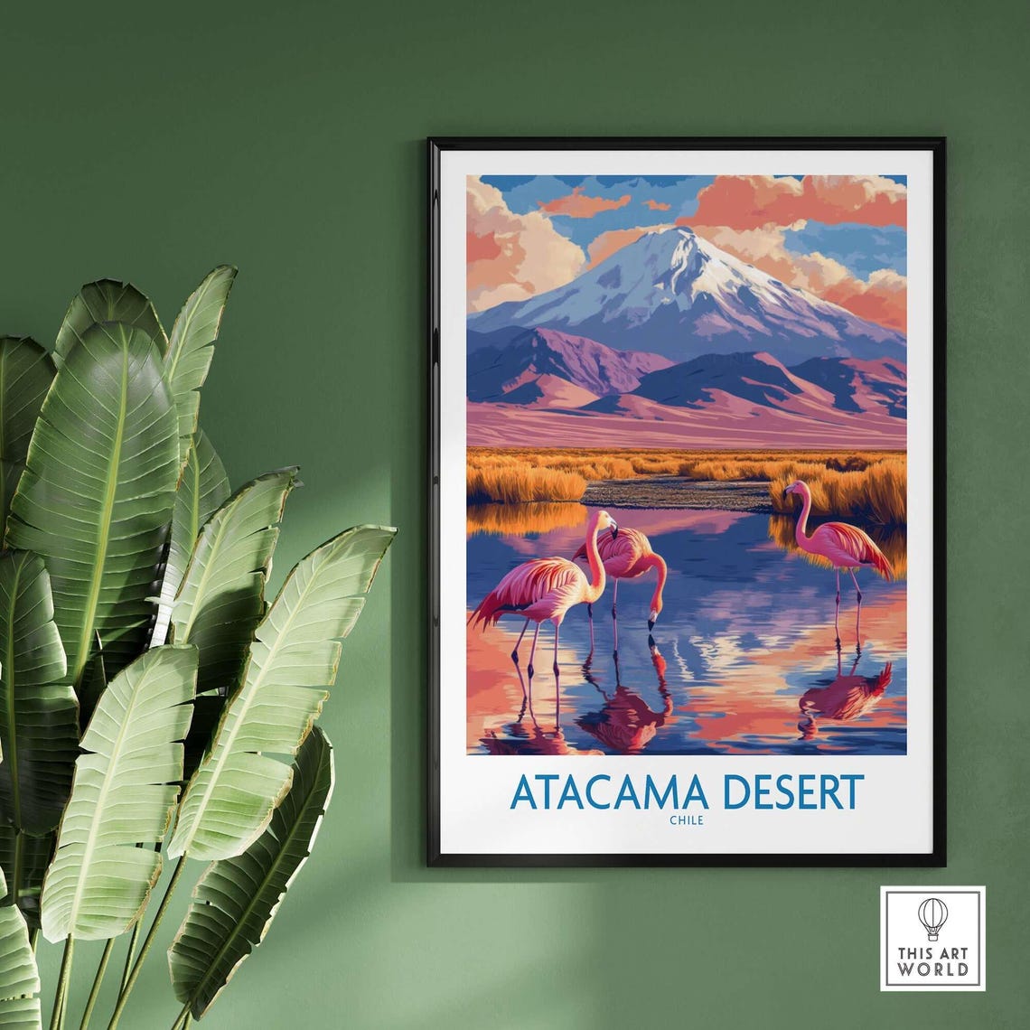 Atacama Desert Travel Poster, Chile Landscape - Image 2