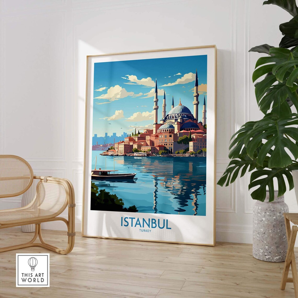 Istanbul Travel Poster, Europe Travel Print - Image 2