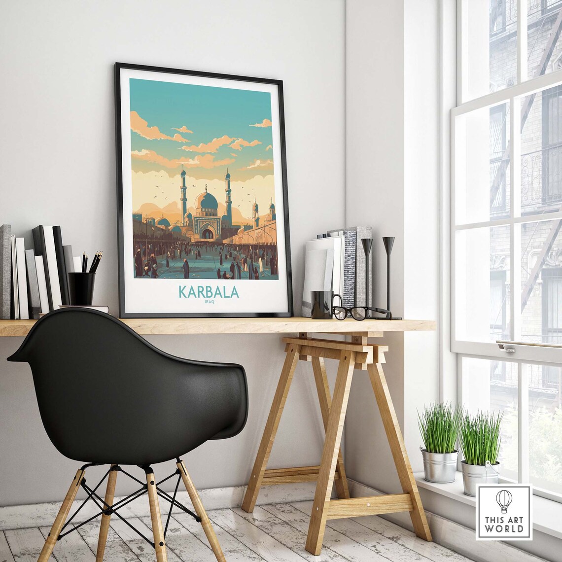 Karbala Travel Poster, Home Decor Art Print - Image 4