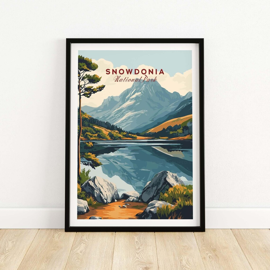 Snowdonia National Park - Vintage Travel Poster