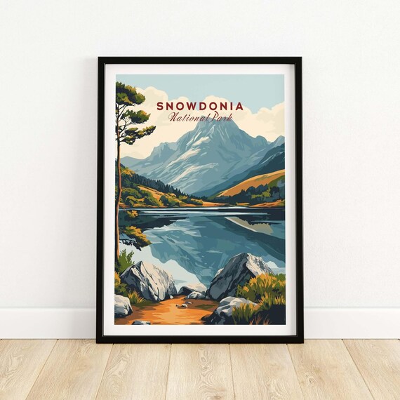 Snowdonia National Park - Vintage Travel Poster