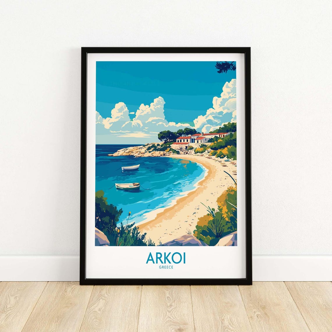 Arkoi Travel Print Wall Art Poster Artwork Home Decor Gift Lovers Illustration
