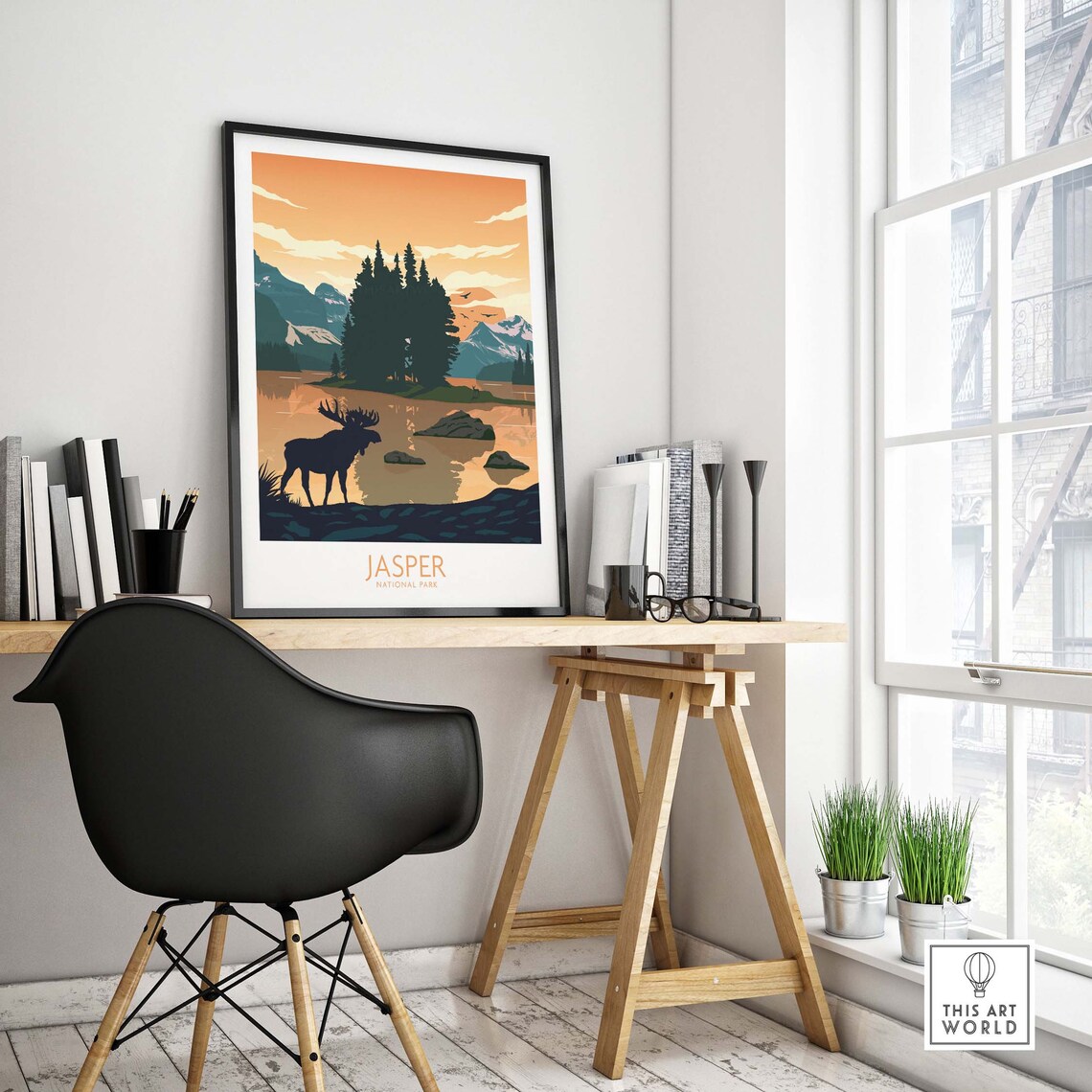 Jasper National Park Travel Poster, Home Decor - Image 4