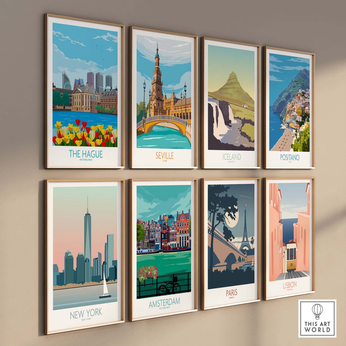 The Hague, Netherlands Travel Poster - Image 3