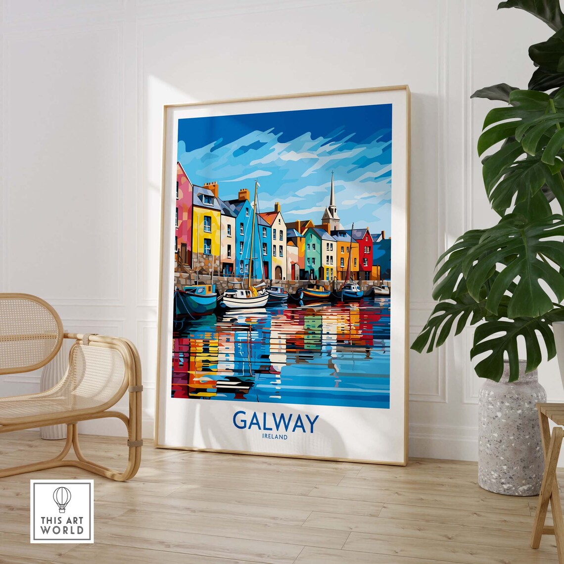 Galway Travel Poster, Travel Print Art Print - Image 2
