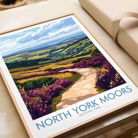 North York Moors Travel Poster, National Park
