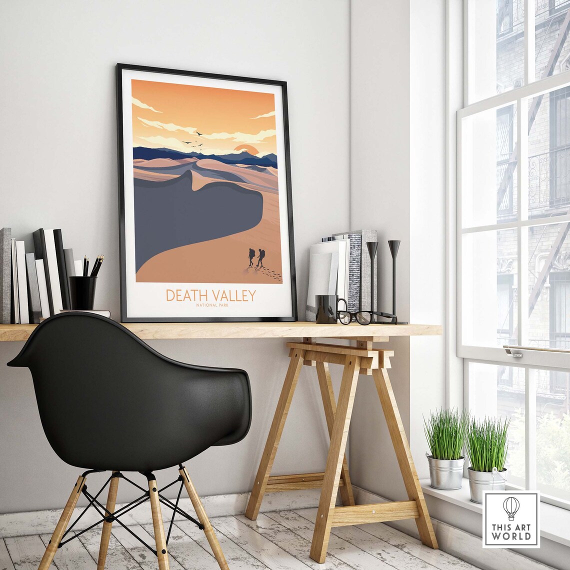 Death Valley National Park Travel Poster, Wall Art - Image 4