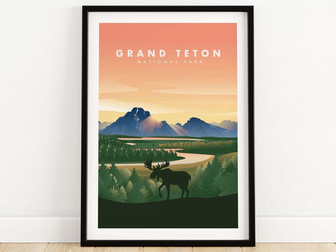 Grand Teton Home Decor Wall Art Print