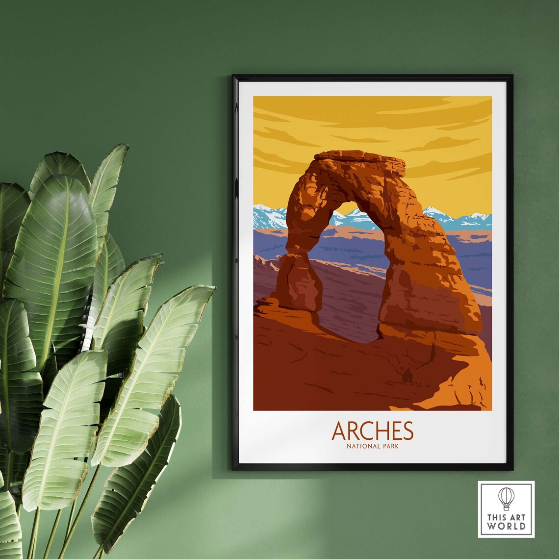 Arches National Park Travel Poster, Utah Wall Art - Image 3