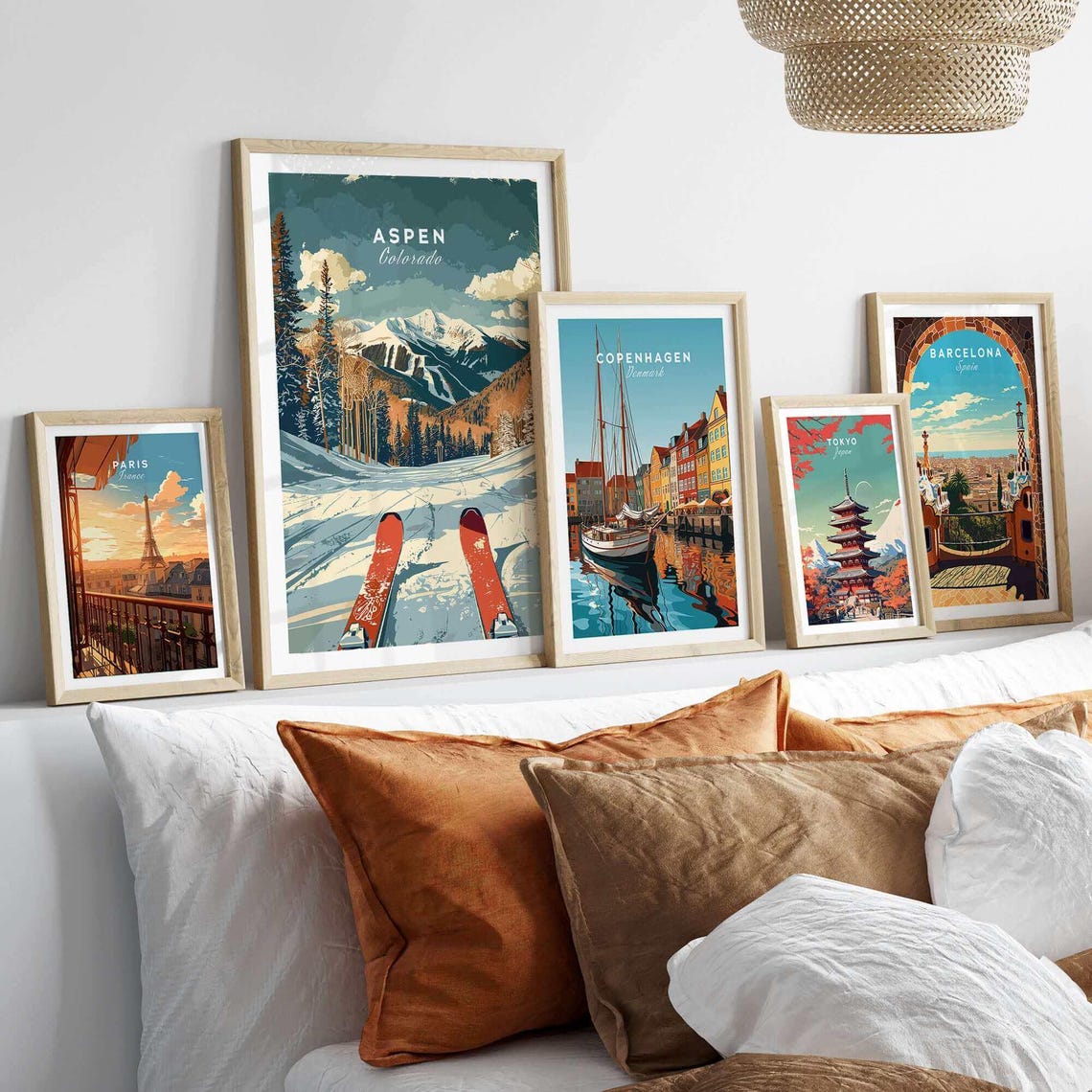 Aspen Ski Resort Colorado Travel Poster - Image 3