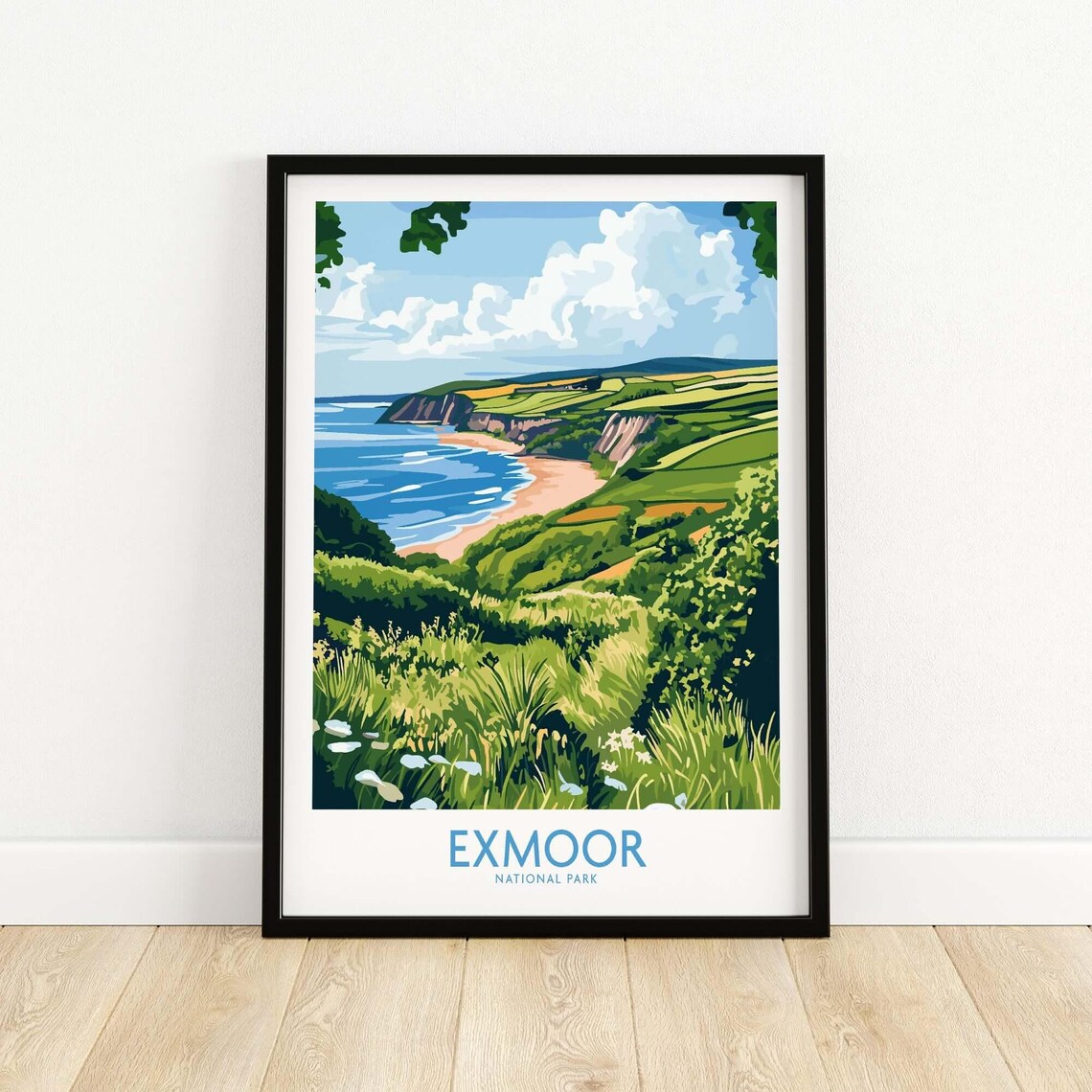 Exmoor National Park Travel Poster, Devon England - Image 5