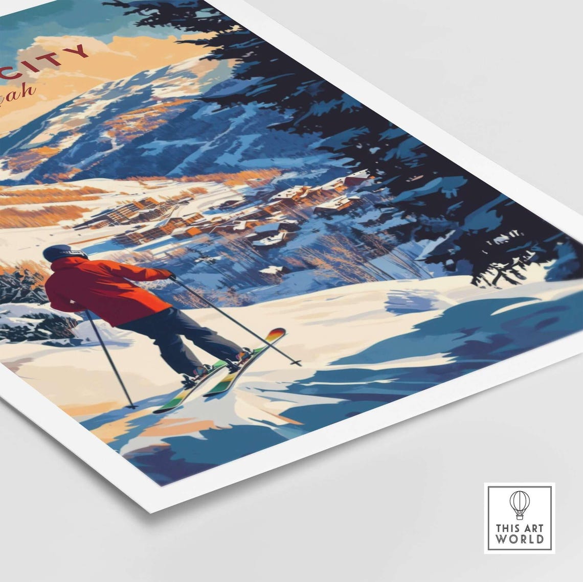Park City Ski Resort, Winter Sports Artwork - Image 5