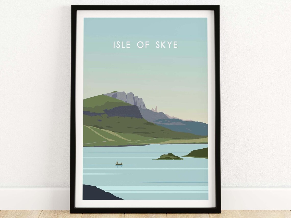 Isle Of Skye Travel Poster, Scotland Wall Art